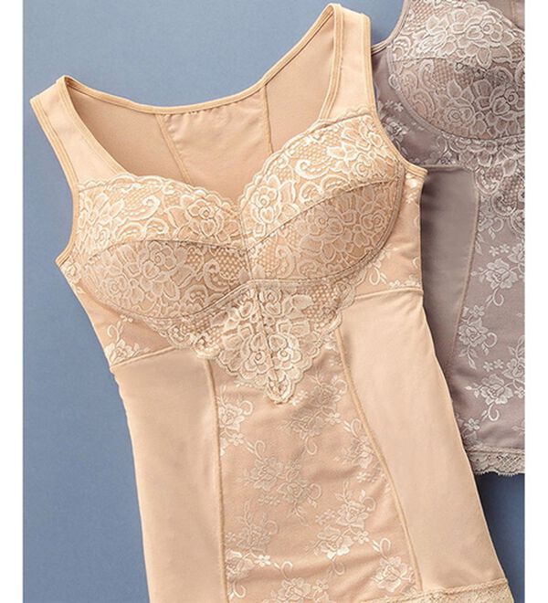 「背すじシャッキリインナー（肌着・インナーウェア）」｜ベージュ