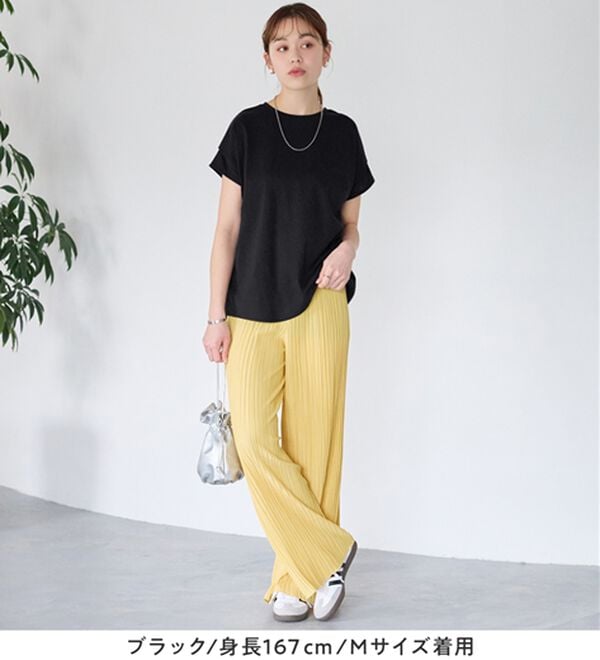 Viola e Viola（ヴィオラ エ ヴィオラ）の「脱普通！すっきり見え大人の上品Ｔシャツ（Tシャツ）」｜詳細画像