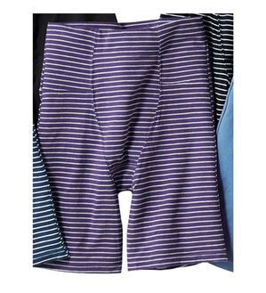 LAVIENNE（ラヴィエンヌ）の「お腹も骨盤も！スッキリ引き締めショーツ（ショーツ）」｜パープルボーダー