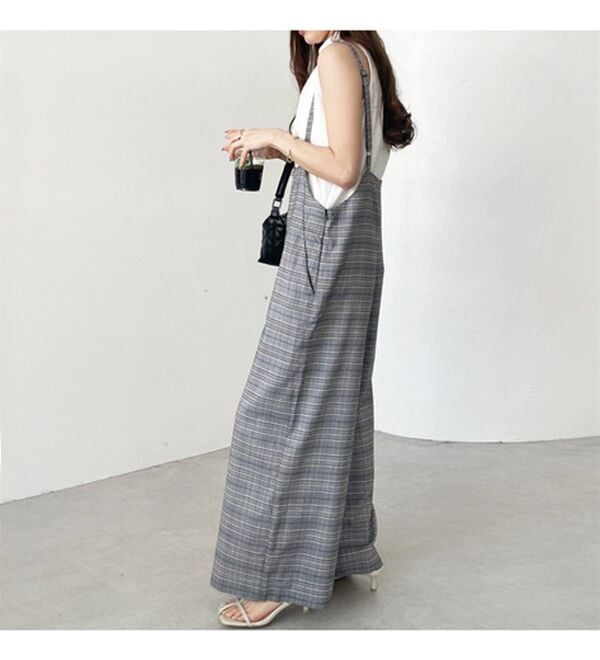 GeeRA（ジーラ）の「サロペットワイドパンツ（オールインワン）」｜詳細画像