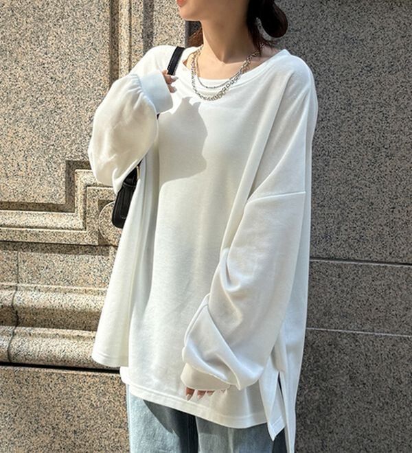 RANAN（ラナン）の「オーバーサイズスウェットＴ（カットソー）」｜詳細画像