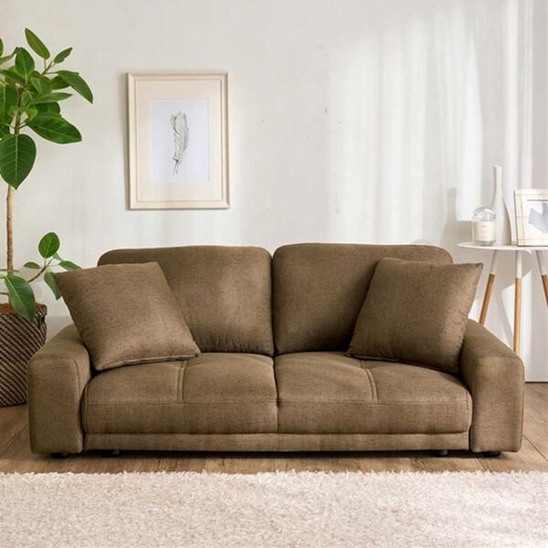 iellio（イエリオ）の「２人掛ローソファ＜フロアソファ＞（ソファ）」｜ブラウン