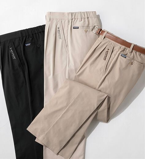 DUNLOP ダンロップ・リファインド リラックスパンツ 同サイズ3色組