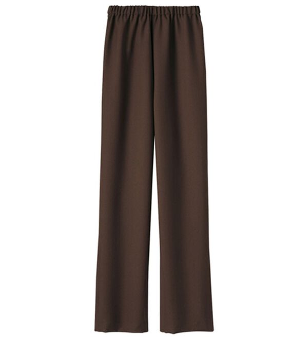 BELLUNA（ベルーナ）の「日本製パチパチしにくい！すっきり見えて楽ちんパンツ（フルレングスパンツ）」｜ブラウン