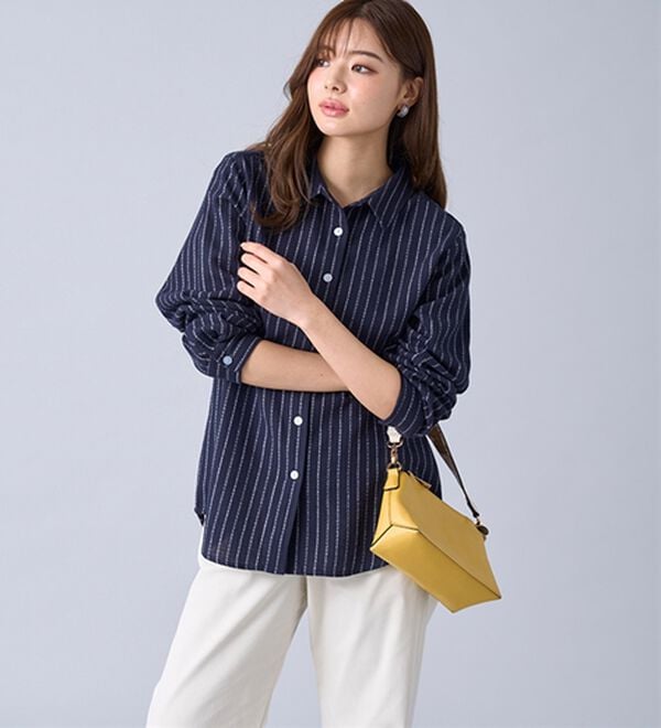 BELLUNA（ベルーナ）の「ＵＶ対策！綿１００％アムンゼン素材シャツ（シャツ）」｜詳細画像