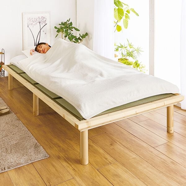 「畳マット付き天然木ベッド（ベッド）」｜詳細画像