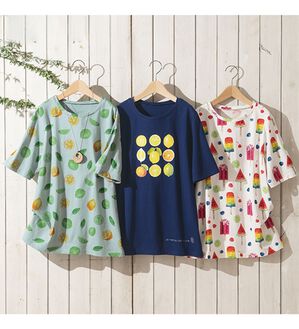 ルフラン（ルフラン）の「【３色組】夏の爽やか綿１００％Ｔシャツ（Tシャツ）」｜3色組