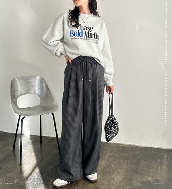 GeeRA（ジーラ）の「【体型カバー】上品なのにラクちんワイドパンツ（フルレングスパンツ）」｜詳細画像