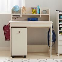 iellio（イエリオ）の「組み立て簡単　キッズデスク３点セット（デスク+デスクシェルフ+ランドセルラック）学習机　勉強机　学習デスク（デスク・学習机）」