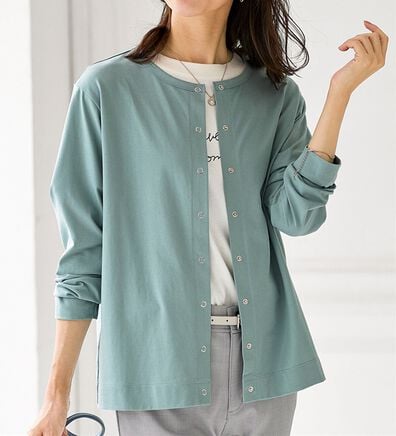 BELLUNA（ベルーナ）の「【接触冷感】ヒンヤリＵＶ対策クルーネックカーディガン（その他カーディガン）」