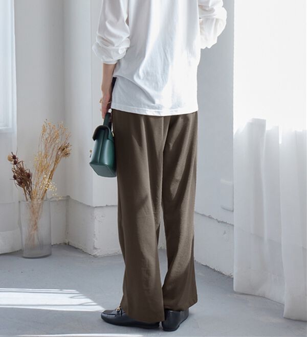 alotta（アロッタ）の「ぐーんと伸びる！ラクして美脚ワイドパンツ（ワイドパンツ・ガウチョ）」｜詳細画像