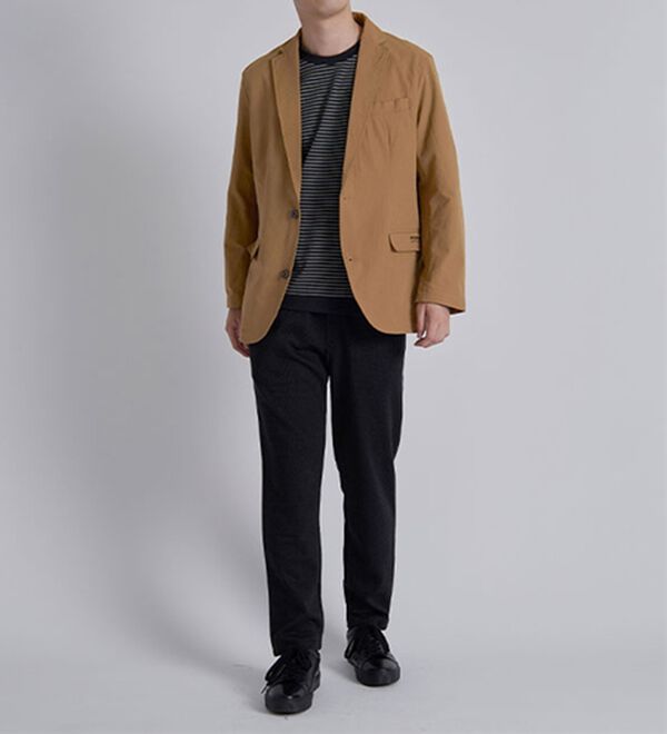 「＜ダンロップ・リファインド＞さらっと軽快サッカーテーラード（メンズジャケット）」｜詳細画像