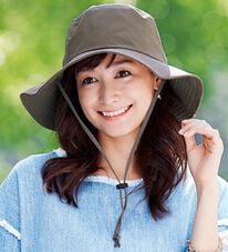 「飛ばされにくい　洗えるＵＶサファリハット（帽子）」