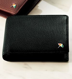 「＜アーノルド　パーマー＞使い勝手を追求したディアスキン財布（メンズ財布・パスケース）」｜ブラック