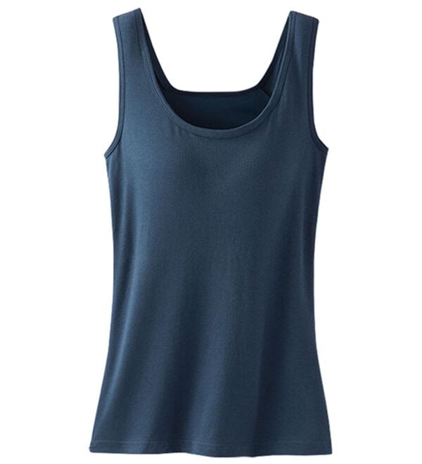 LAVIENNE（ラヴィエンヌ）の「４０代からの綿混快適カップ付タンクトップ（ブラトップ・カップ付きインナー）」｜詳細画像