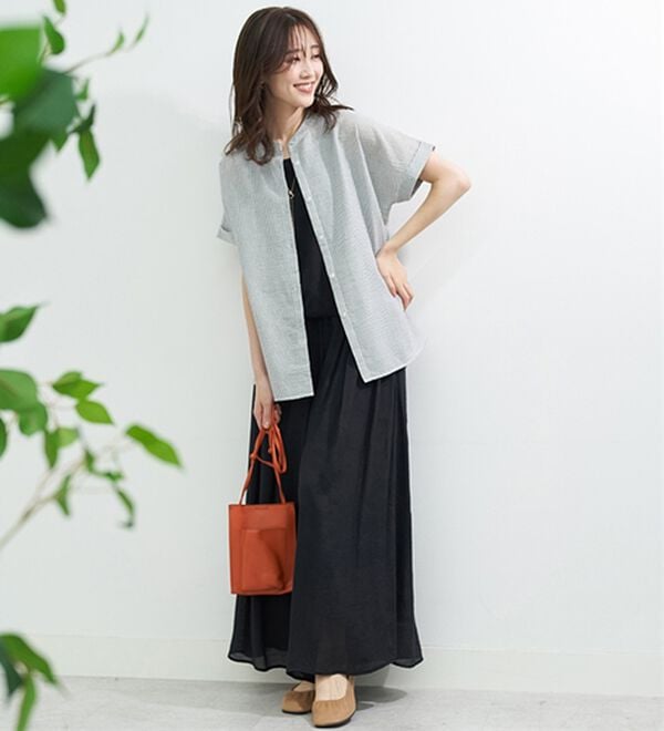 BELLUNA（ベルーナ）の「さらっと爽快！ポコポコサッカーブラウス（ブラウス）」｜詳細画像