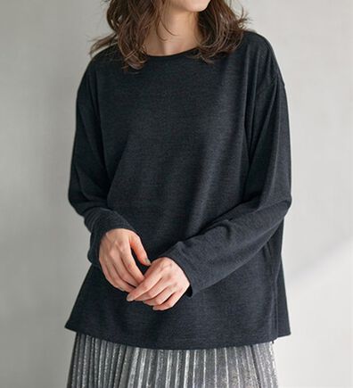 RANAN（ラナン）の「配色使いニットソープルオーバー（カットソー）」