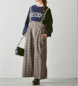 Viola e Viola（ヴィオラ エ ヴィオラ）の「ゆるサロペットワイドパンツ（オールインワン）」｜詳細画像