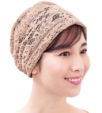 「ボリュームレースヘアキャップ（帽子）」