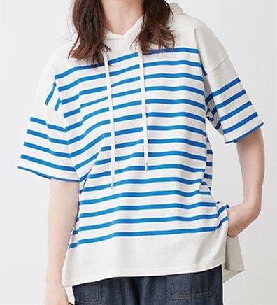 Viola e Viola（ヴィオラ エ ヴィオラ）の「綿１００％ゆるパーカープルオーバー（カットソー）」