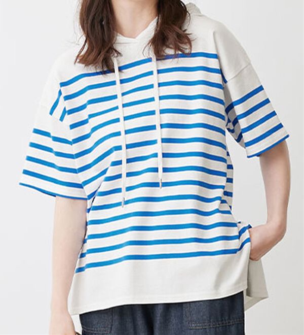 Viola e Viola（ヴィオラ エ ヴィオラ）の「綿１００％ゆるパーカープルオーバー（カットソー）」｜詳細画像