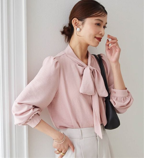 RANAN（ラナン）の「ボウタイリボンブラウス（ブラウス）」｜詳細画像