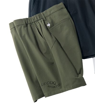 「＜ルコックスポルティフ＞サッカーストライプショートパンツ（メンズハーフパンツ）」