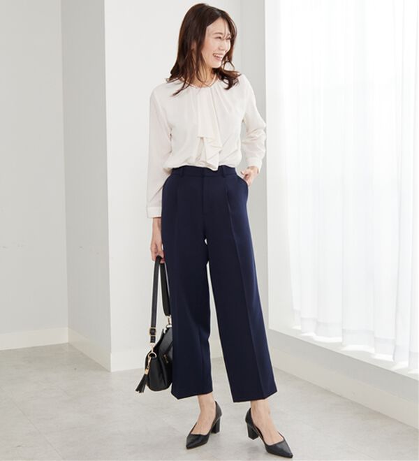 BELLUNA（ベルーナ）の「＜Ｃ／Ｓ＞センタータックワイドパンツ（ワイドパンツ・ガウチョ）」｜詳細画像