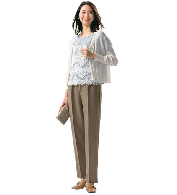 ルフラン（ルフラン）の「【３本組】日本製新お手入れラク！上品パンツ（フルレングスパンツ）」｜詳細画像