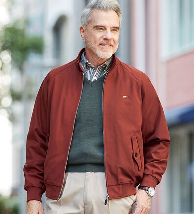 【フィラゴルフ】ジャケット　ブルゾン　4Lサイズ　裏地フリース　チェック柄　秋冬 フィラゴルフ】ジャケット ブルゾン 4Lサイズ 裏地フリース チェック柄