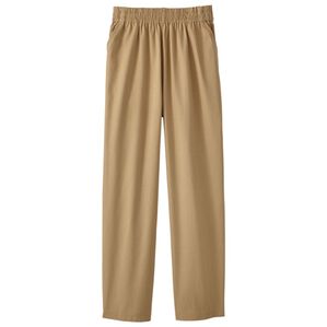 BELLUNA（ベルーナ）の「日本製綿１００％ツイルシェフパンツ（フルレングスパンツ）」｜ベージュ