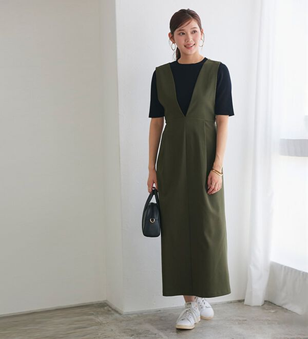 Pierrot（ピエロ）の「ウエストマークジャンパースカート（ジャンパースカート）」｜詳細画像