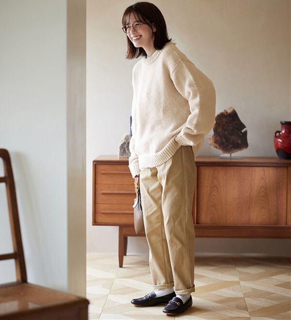 Viola e Viola（ヴィオラ エ ヴィオラ）の「ゆるっとふんわり素材ニット（ニット・セーター）」｜詳細画像