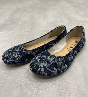 RANAN（ラナン）の「日本製カジュアルシューズ（フラットシューズ）」｜ネイビージャカード