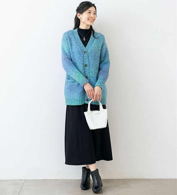 ルフラン（ルフラン）の「グラデーションニットカーディガン（ニットカーディガン）」｜詳細画像