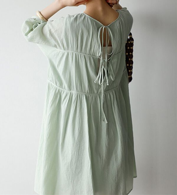 GeeRA（ジーラ）の「バックデザインティアードミニワンピース（その他ワンピース）」｜詳細画像