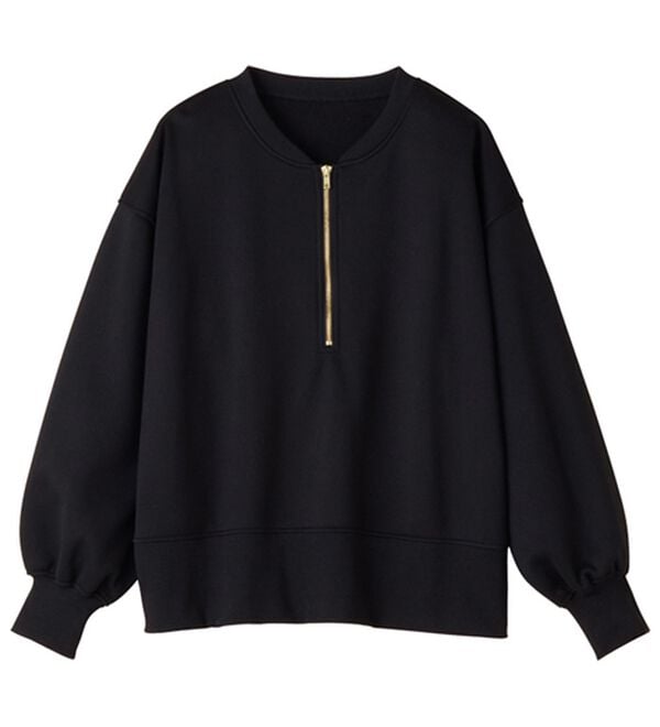 GeeRA（ジーラ）の「【ラク&times;きれい】ハーフジップ裏起毛スウェット（トレーナー・スウェット）」｜詳細画像