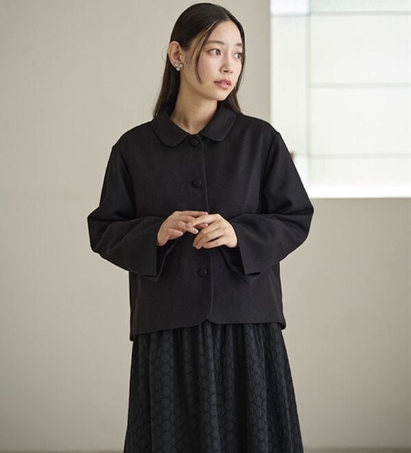 BELLUNA（ベルーナ）の「ドビー素材ショールカラージャケット（その他ジャケット）」｜詳細画像