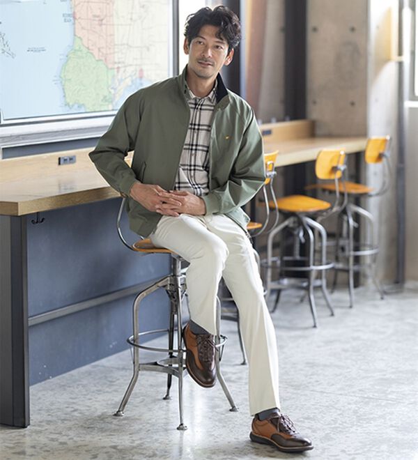 「＜ゴールデンベア＞牛革使用エレガントシューズ（メンズスニーカー）」｜詳細画像