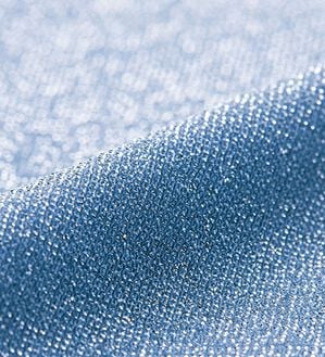 RANAN（ラナン）の「ひんやり！ラメカットソー　Ｔシャツ（Tシャツ）」｜ライトブルー／シルバー