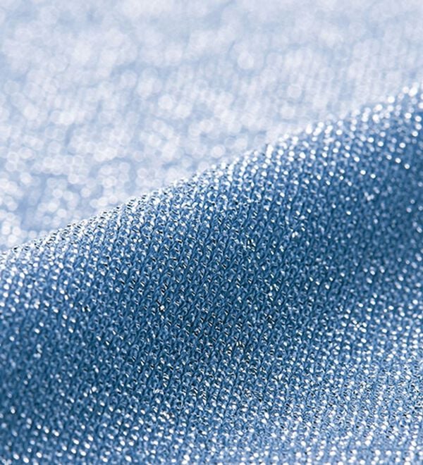 RANAN（ラナン）の「ひんやり！ラメカットソー　Ｔシャツ（Tシャツ）」｜ライトブルー／シルバー