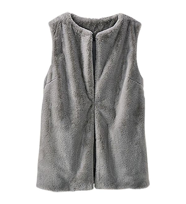 BELLUNA（ベルーナ）の「ホック付き！着映えるファーベスト（ベスト）」｜詳細画像