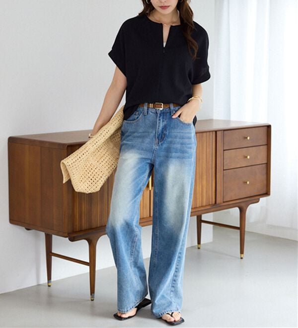 alotta（アロッタ）の「ジップ使いドルマンブラウス（ブラウス）」｜詳細画像