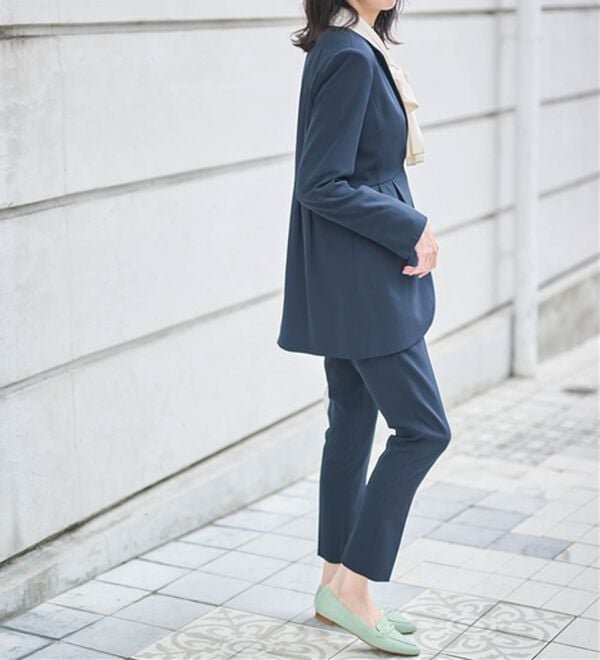 RANAN（ラナン）の「＜２点セット＞ラウンドヘムジャケットセットアップ（パンツスーツ）」｜詳細画像