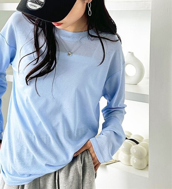 GeeRA（ジーラ）の「着回し自在！スラブシアートップス（カットソー）」｜詳細画像