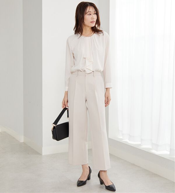 BELLUNA（ベルーナ）の「＜Ｃ／Ｓ＞ドットシフォンボウタイブラウス（ブラウス）」｜詳細画像