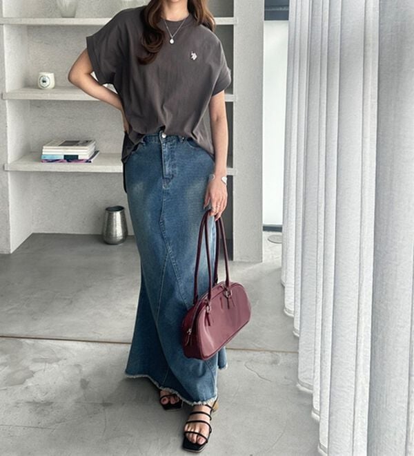 GeeRA（ジーラ）の「【新色追加】【ＵＳ．ＰＯＬＯ．ＡＳＳＮ】綿100％フレンチスリーブＴシャツ（Tシャツ）」｜詳細画像