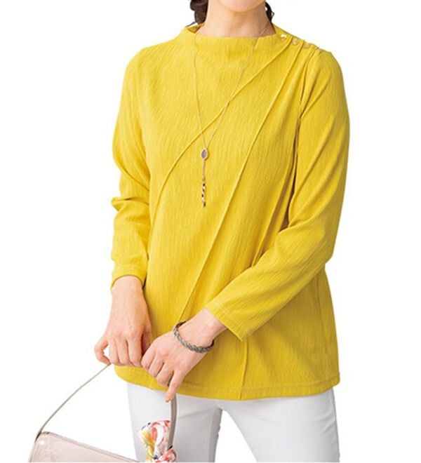 ルフラン（ルフラン）の「【３色組】縦柄ジャカードプルオーバー＜トリアン＞（カットソー）」｜詳細画像