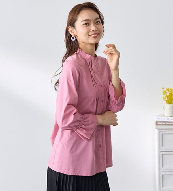 BELLUNA（ベルーナ）の「綿混素材春色ブラウス（ブラウス）」｜詳細画像