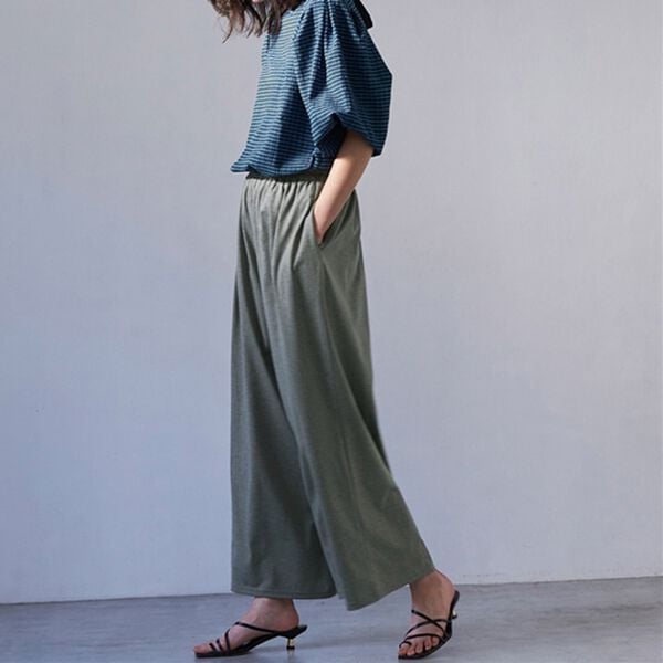 RANAN（ラナン）の「ひんやり！レディゆるシルエットワイドパンツ（ワイドパンツ・ガウチョ）」｜詳細画像